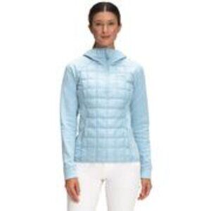 The North Face Women's Large Thermoball Hybrid Eco 2.0 Jacket Light Blue 1/4 Zip